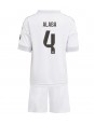Real Madrid David Alaba #4 Replika Hemmakläder Barn 2025-26 Kortärmad (+ byxor)